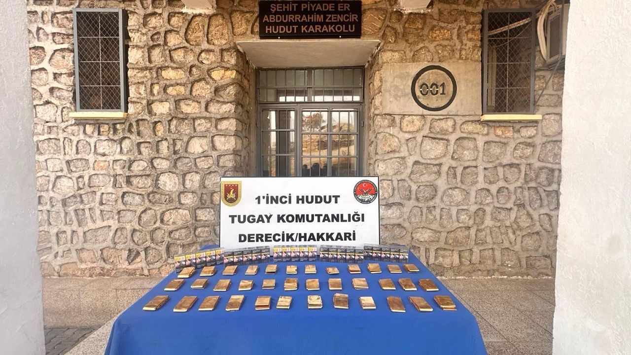 Kaçak altın ve sigara operasyonu