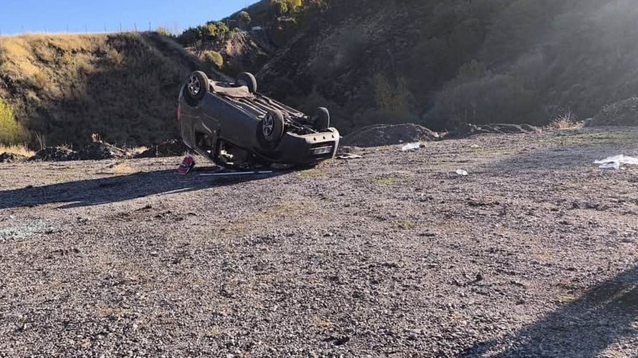 Bingöl’de araç takla attı: 5 yaralı