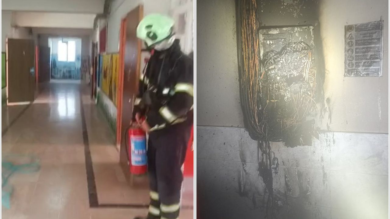 Batman'da okuldaki yangın paniğe neden oldu