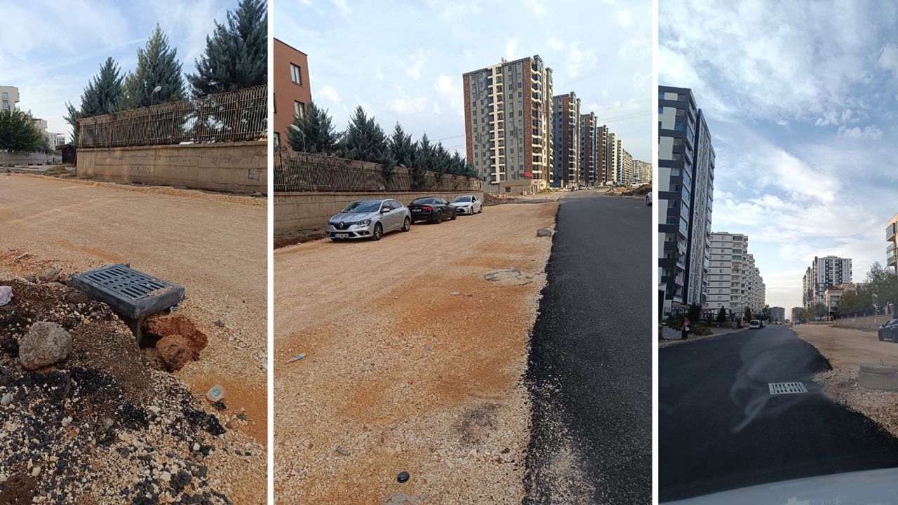 Diyarbakır Talaytepe’de asfalt çilesi 3 aydır bitmedi “Yol Değil, Dert Açıldı!”
