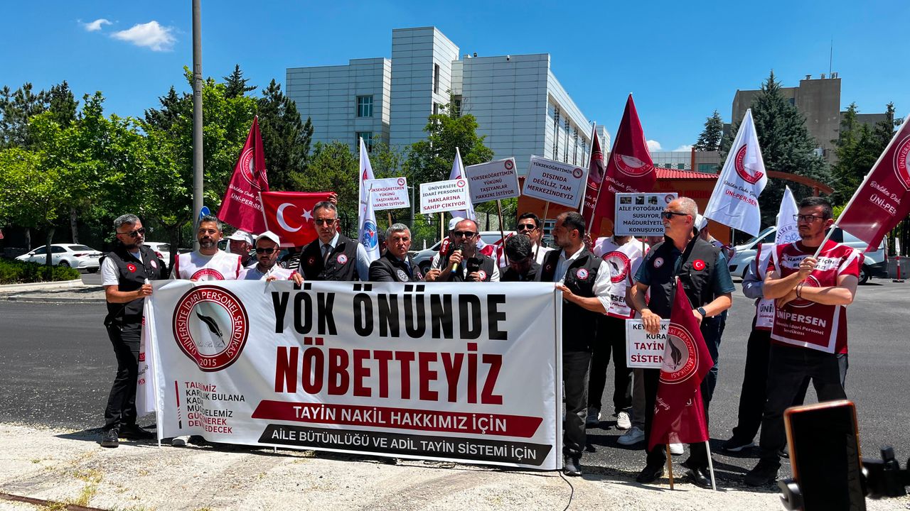 Binlerce üniversite çalışanının ortak talebi: Yer 