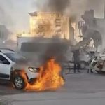 Otomobil seyir halindeyken yandı