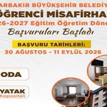 Diyarbakır’da kız öğrenci misafirhanesi başvuruları başladı