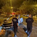 Diyarbakır’da araç takla attı sürücüsü ağır yaralandı