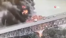 Yakıt kamyonu patladı, köprüde facia! Ölü ve yaralılar var