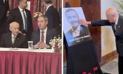 Bahçeli'den DEM Parti'ye taziye ziyareti: Eliyle Sırrı Süreyya Önder'in fotoğrafını sevdi