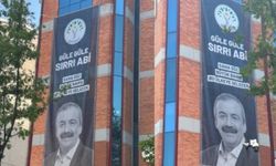 DEM Parti binasında dikkat çeken afiş: “Sırrı Abi’ye sözümüz var”