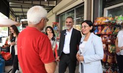 Diyarbakır’da eş başkanlar hem denetlediler hem esnafla buluştular