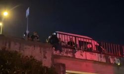 Sevgilisiyle tartışınca, köprüye çıktı