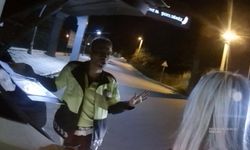 Direksiyon başında uyurken yakalandı