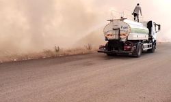 Gaziantep'teki anız yangını 10 saat sonra kontrol altında