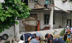 Niksar’da evin balkonu çöktü: 1 yaralı