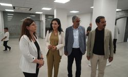 Diyarbakır'da Eş Başkanlar, açılacak 2 kütüphane alanını  inceledi