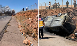 Şanlıurfa-Diyarbakır kara yolunda feci kaza: 1 ölü, 1 yaralı