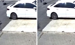 Diyarbakır'da trafik kazası güvenlik kamerasına yansıdı
