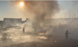 Gaziantep'te korkutan lastik yangını