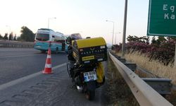Bariyere çarpan motosikletin sürücüsü motokurye öldü