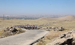 Tarihi yerlere ulaşmak için pedal çevirdiler