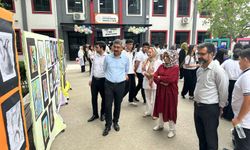 Gaffar Okkan Anadolu Lisesi’nde yıl sonu resim sergisi açıldı