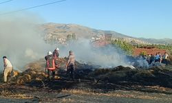 Tonlarca saman küle döndü
