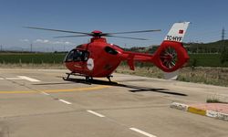 Yemek borusu olmayan bebek ambulans uçakla nakledildi