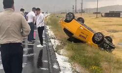 Yaz mevsiminde yağan dolu kaza getirdi