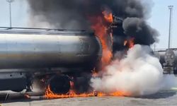 Habur Sınır Kapısı’nda tanker yangını