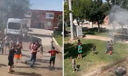 Diyarbakır'da çocuklar tazyikli suyla serinledi