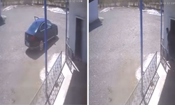 Diyarbakır’da el freni çekilmeyen otomobil, bahçe duvarına çarptı