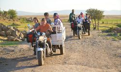 Muş’un berivanları attan indi, motora bindi