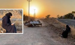 Takla atan araçtan yara almadan çıktı; İlk işi bu oldu