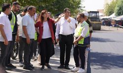 Diyarbakır Eşbaşkanı Bucak, asfalt çalışmasını yerinde inceledi