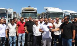 Mardinli tır şoförlerinden nakliye grevi