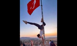 Nevşehir’de bayrak direğinde tepki çeken görüntüler
