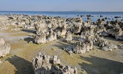 Van Gölü'nde kıyılar gözle görülür şekilde çekiliyor