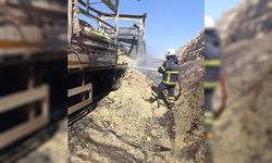 Şanlıurfa-Birecik otobanında araç yangını