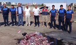 Şanlıurfa’da 250 kilo et imha edildi