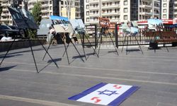 Diyarbakır’da Gazze temalı resim sergisi ve stant çalışması