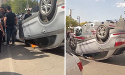 Diyarbakır’da takla atan otomobilin ehliyetsiz sürücüsü ortadan kayboldu