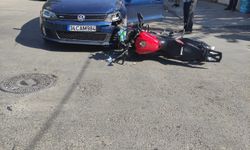 Batman'da otomobil ile motosiklet çarpıştı