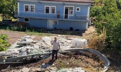 Tır evin bahçesine girdi ; Faciadan dönüldü