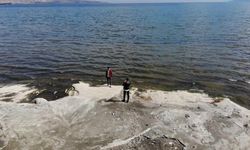 Van Gölü'nde su seviyesi düşüyor