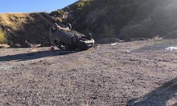 Bingöl’de araç takla attı: 5 yaralı