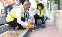Diyarbakır’da geniş bir alanda kaldırım çalışması başladı