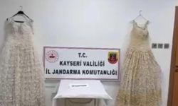 Gelinliğin üzerine boncuk şeklinde işlenmiş 25 kilo uyuşturucu çıktı