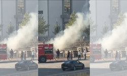 Diyarbakır Raif Türk İlkokulu’nda panik: İnşaat tahtaları yandı