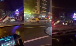 Diyarbakır’da şaşırtan kaza: Araç, başka bir aracın üzerine çıktı