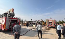 Diyarbakır’da akaryakıt istasyonunda tır yangını