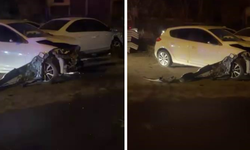 Diyarbakır’da ehliyetsiz sürücü araçlara çarptı: 1 yaralı