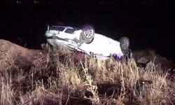 Diyarbakır’da takla atan araçta 1 yaralı